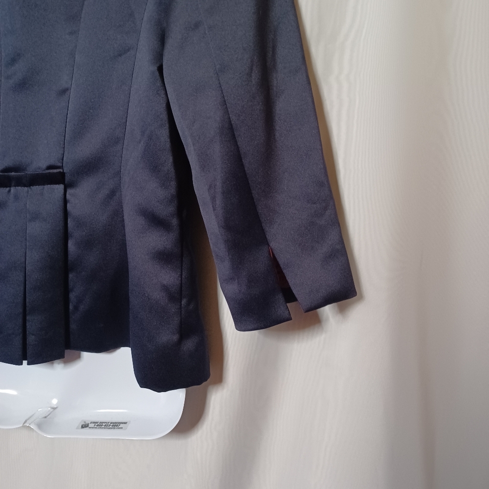 DONNA RICCO NEW YORK Blue Jacket With Rhinestone Buttons. Size 8 - Picture 13 of 13